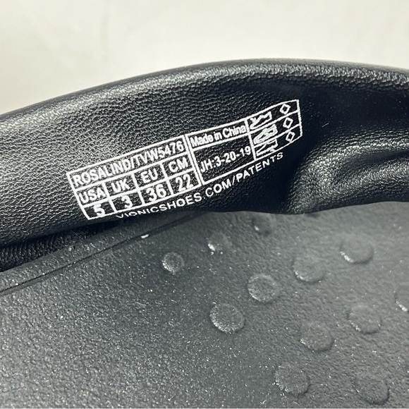 Vionic Women’s Atlantic Rosalind Toe Post Platform Black Sandals Sz 5 - Picture 4 of 4